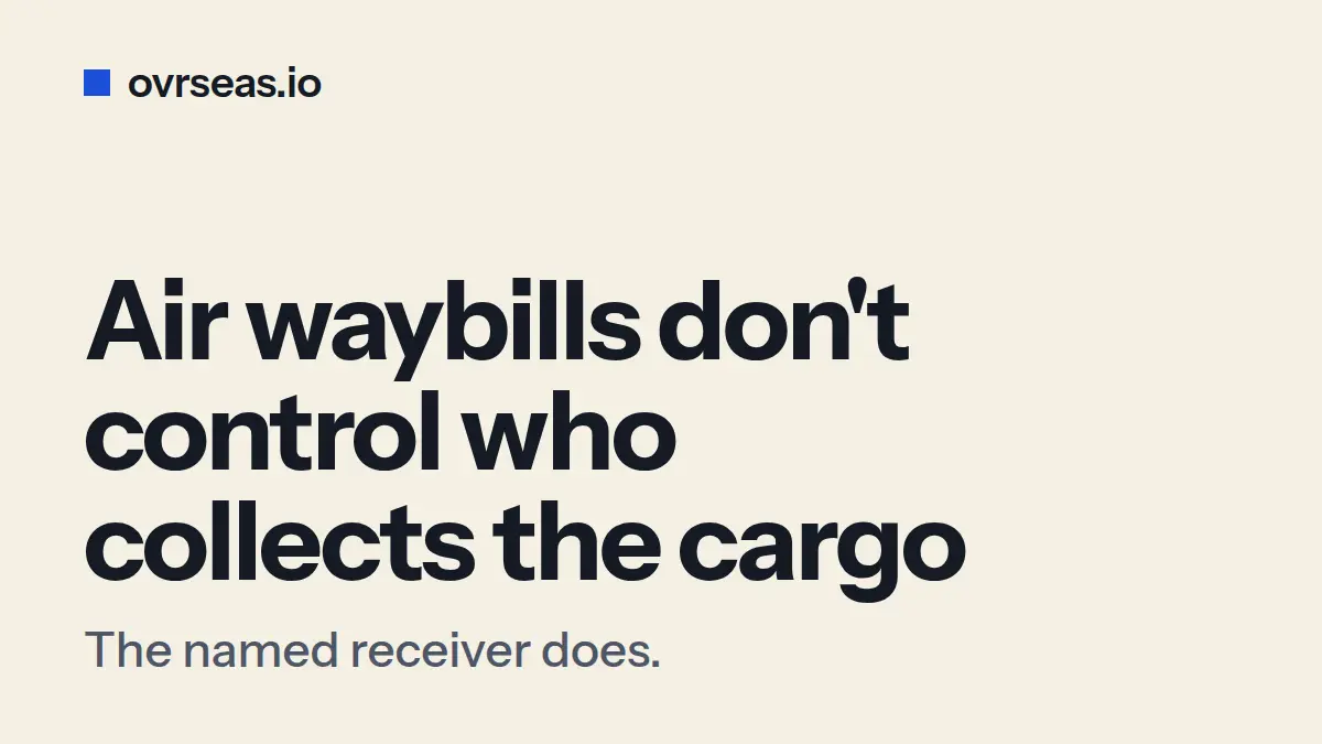 Air Waybill vs Bill of Lading: Differences and Control Gaps