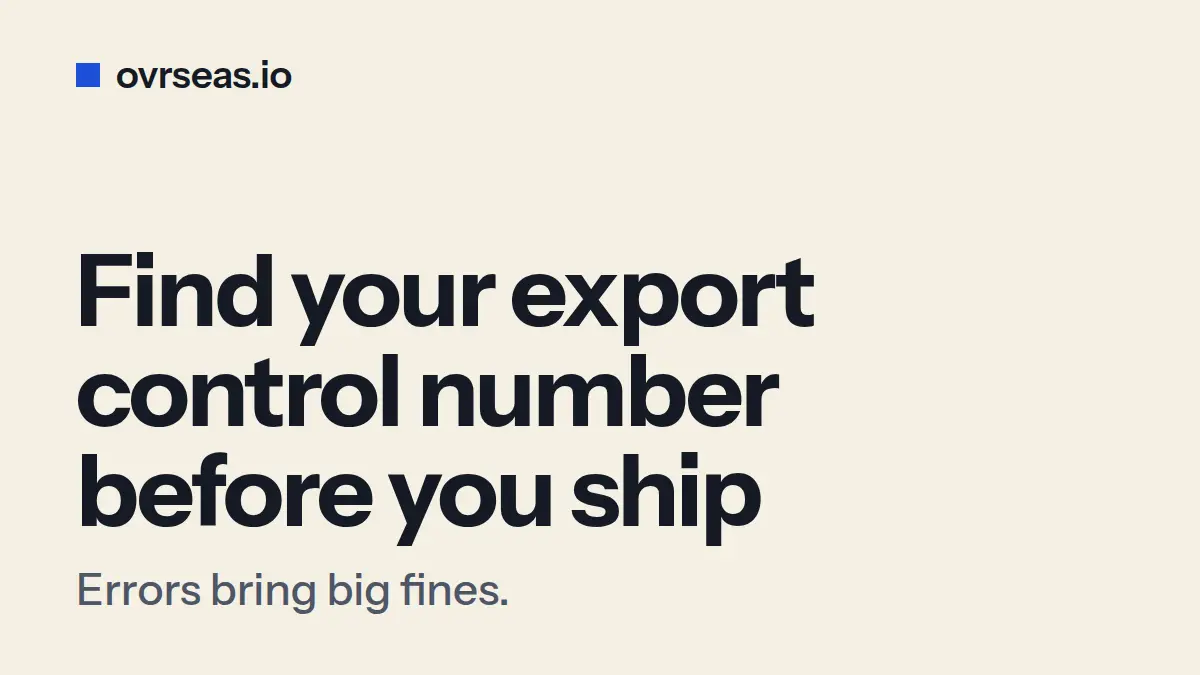 ECCN Classification: How to Find Your Export Control Number