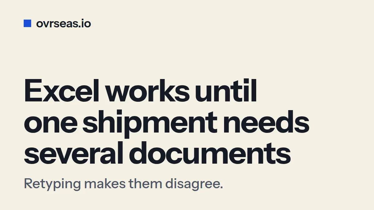 Excel vs Export Documentation Software: When to Switch