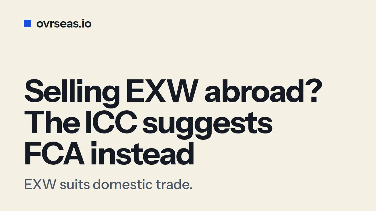 EXW Incoterm Explained: Why Ex Works Creates Seller Risk