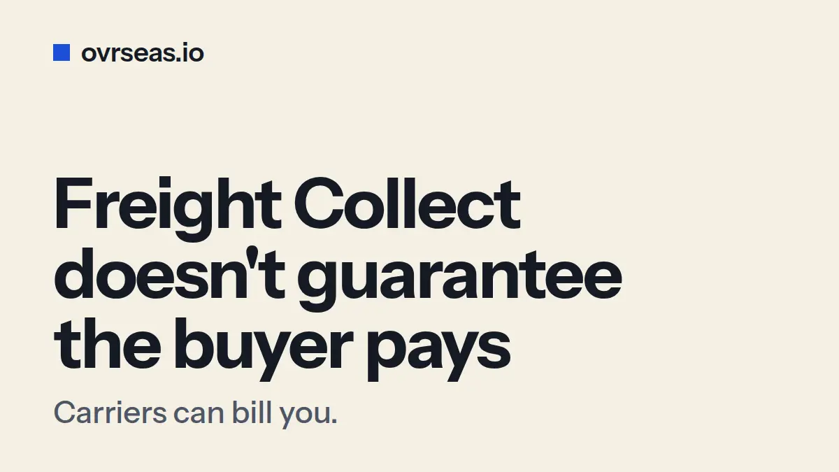 Freight Collect on B/L: Who Pays When the Buyer Refuses?