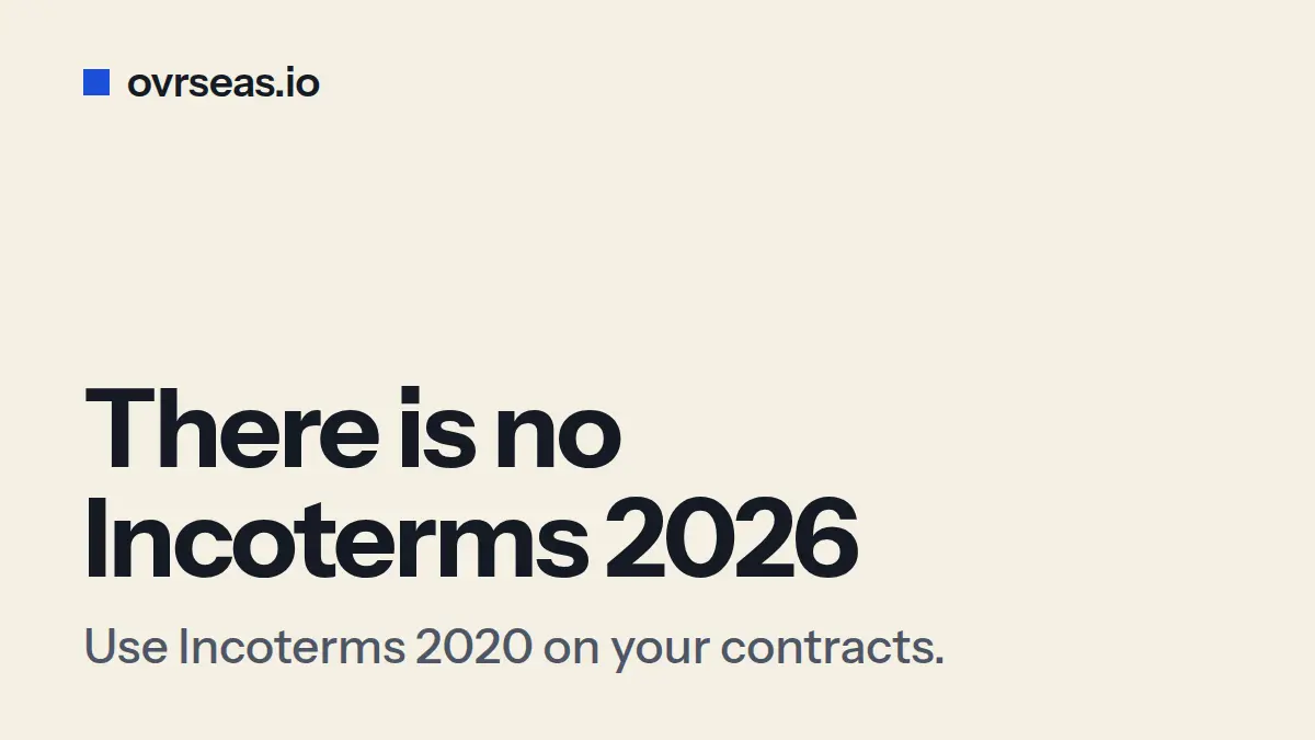 Is There an Incoterms 2026? What Version to Use Now
