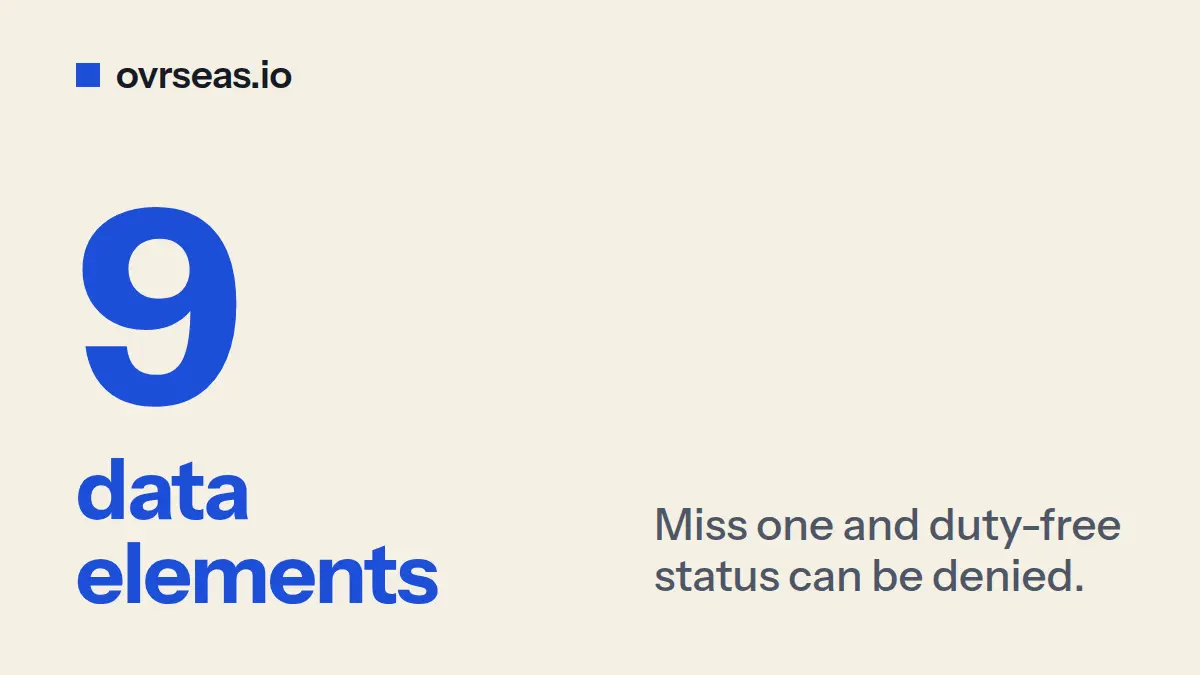 USMCA Certificate of Origin: The 9 Required Data Elements